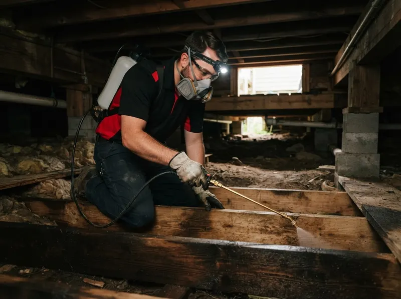 Crawlspace Borate Wood Treatment in Charleston, SC